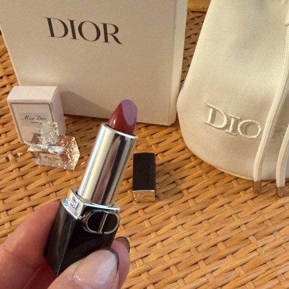 Dior Lipstick and makeup bag Gift Set - Picture 2 of 3